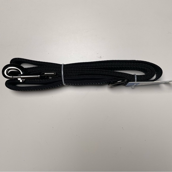 NEW 6 FT x 1" Wide Nylon Reflective Dog Leash Black - Picture 5 of 9